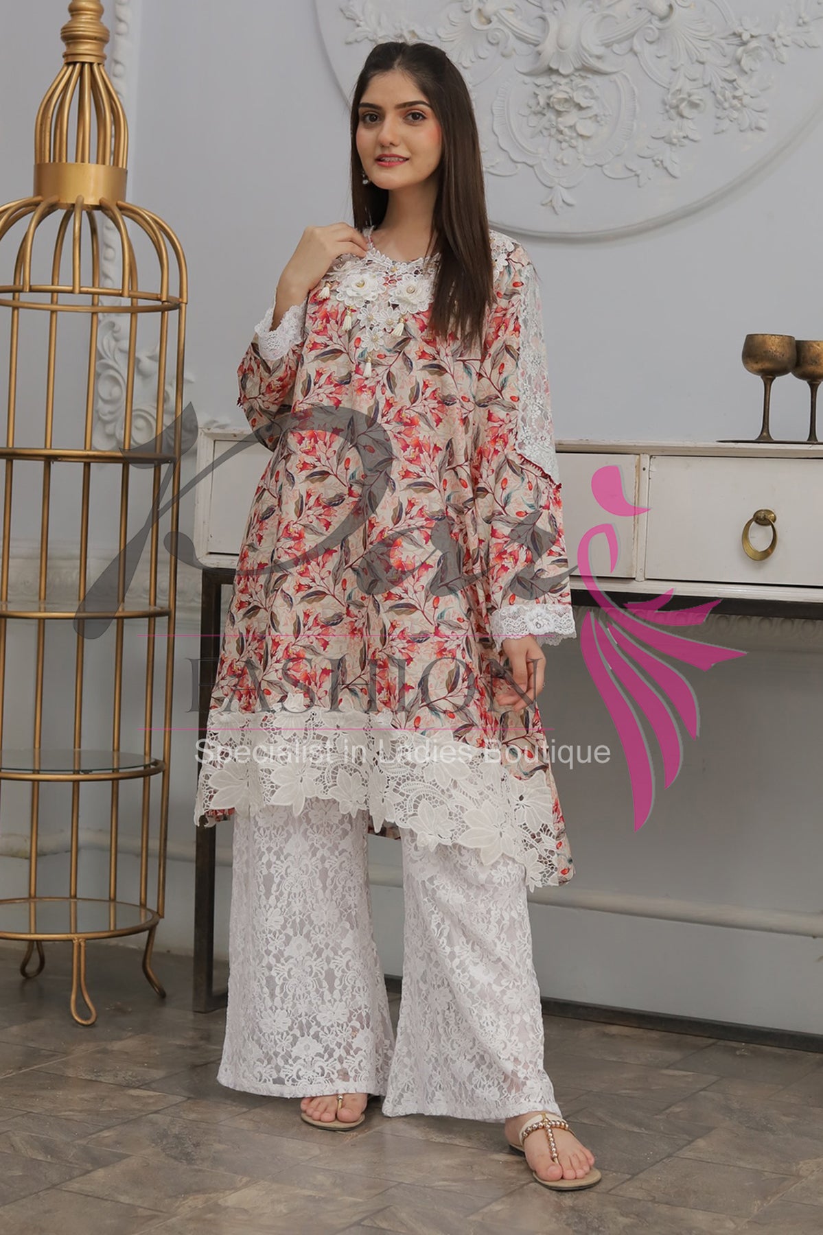 2PC Printed Lawn Dress