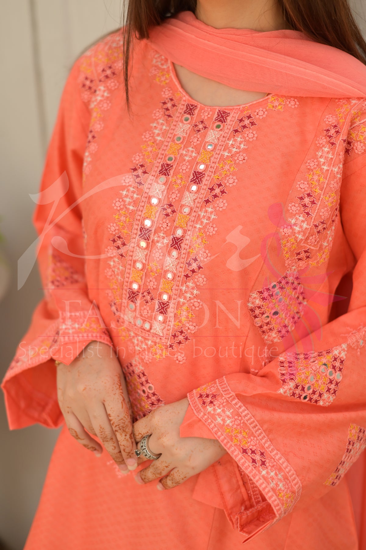 3PC Embroidered Dress