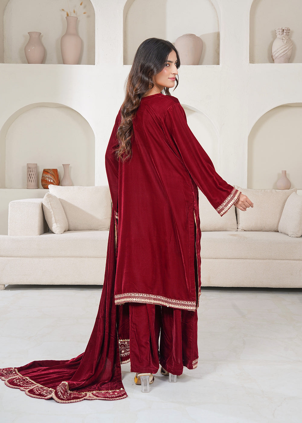 Royal Velvet Embroidered 3pc