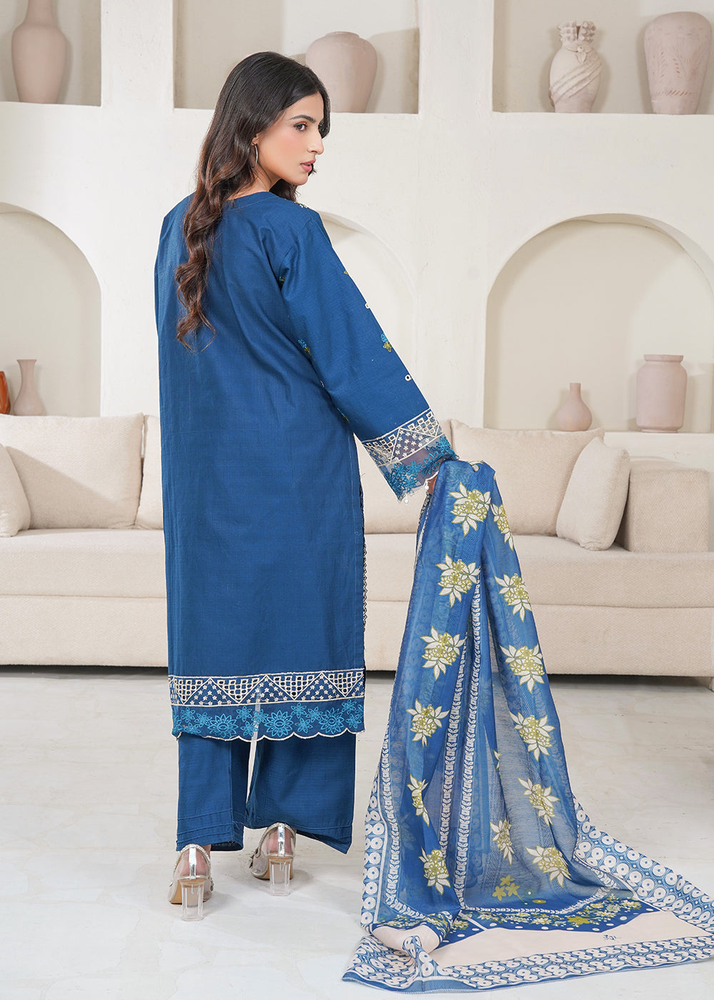 Blue Breeze Embroidered 3pc