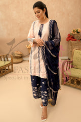 3PC Embroidered Frock