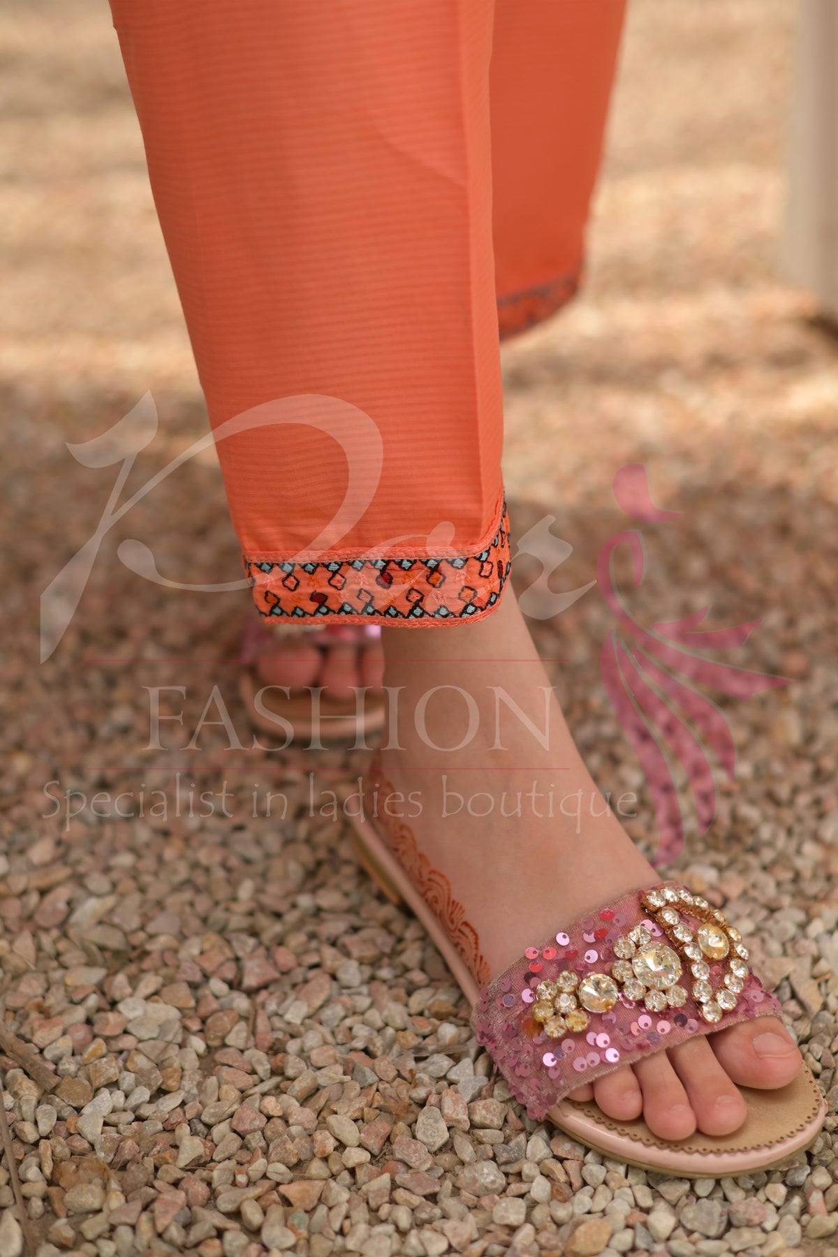 3PC Embroidered Frock