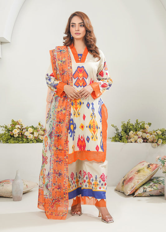 Flame Printed Suit