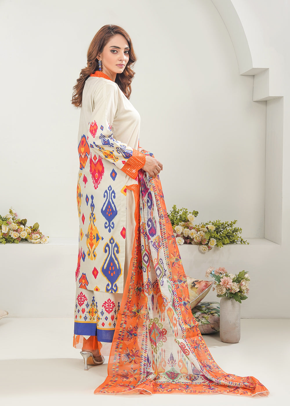 Flame Printed Suit