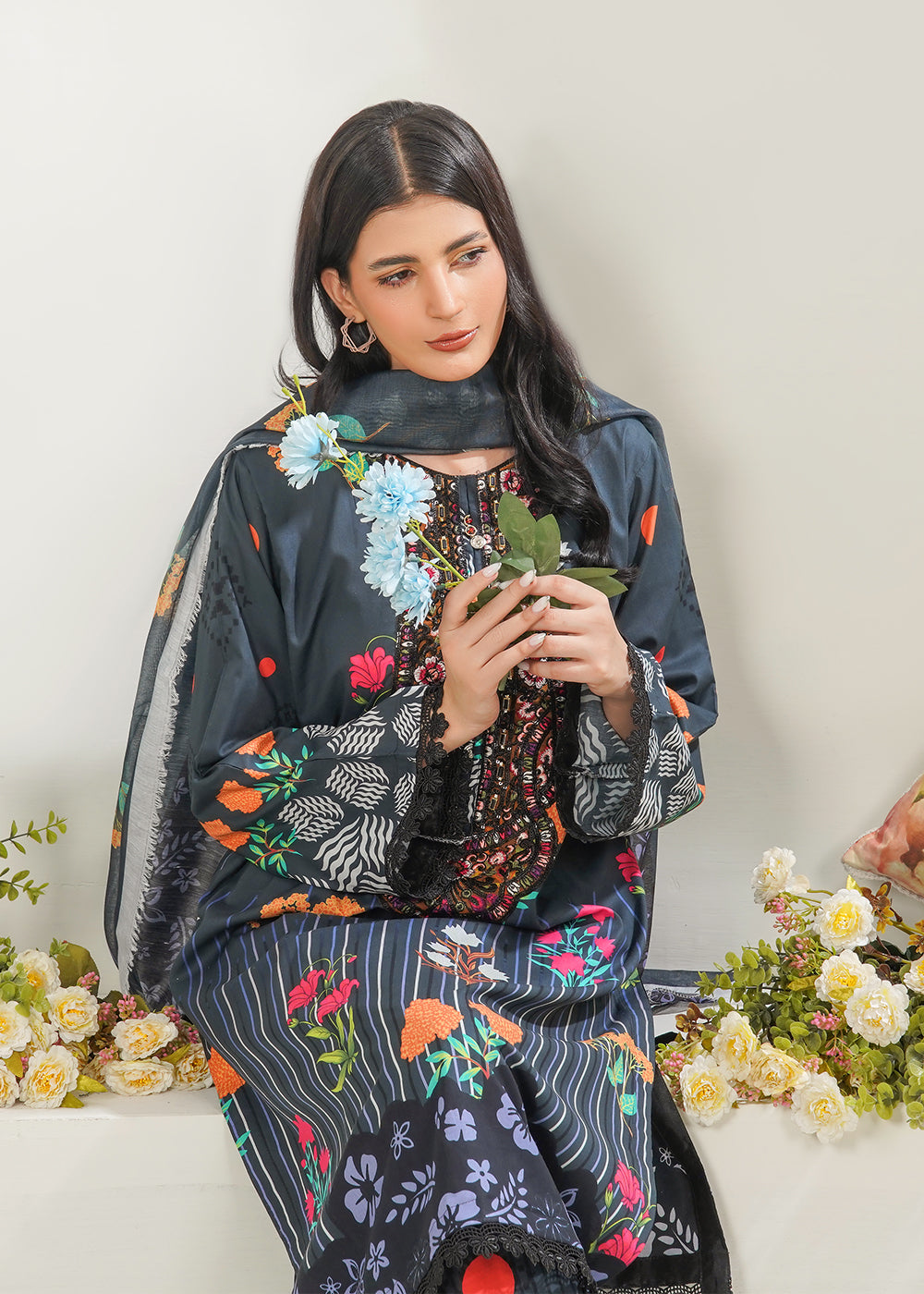 Zehra Noir 3PC