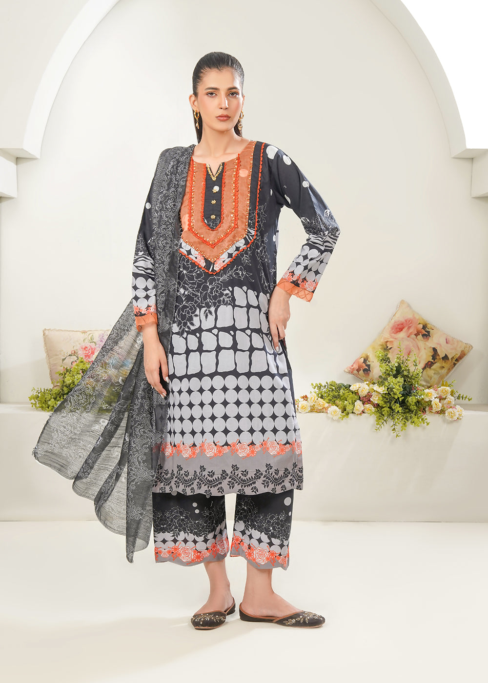 Noir Chic Lawn 3PC