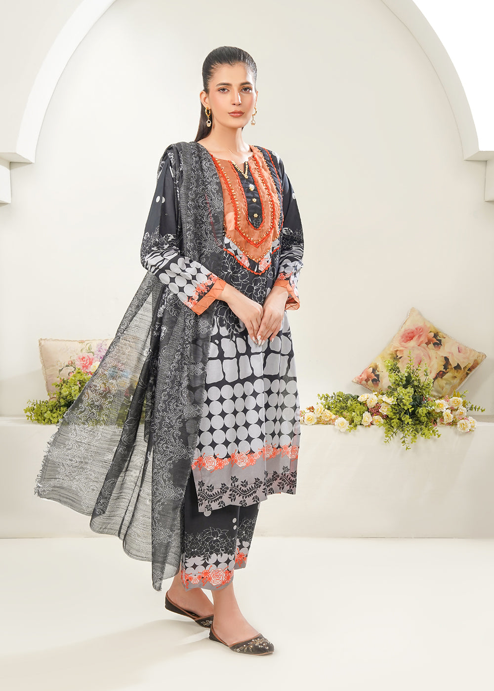 Noir Chic Lawn 3PC