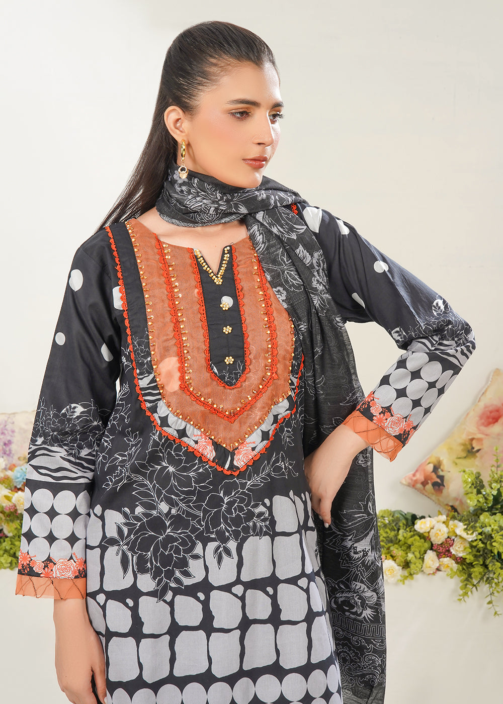 Noir Chic Lawn 3PC