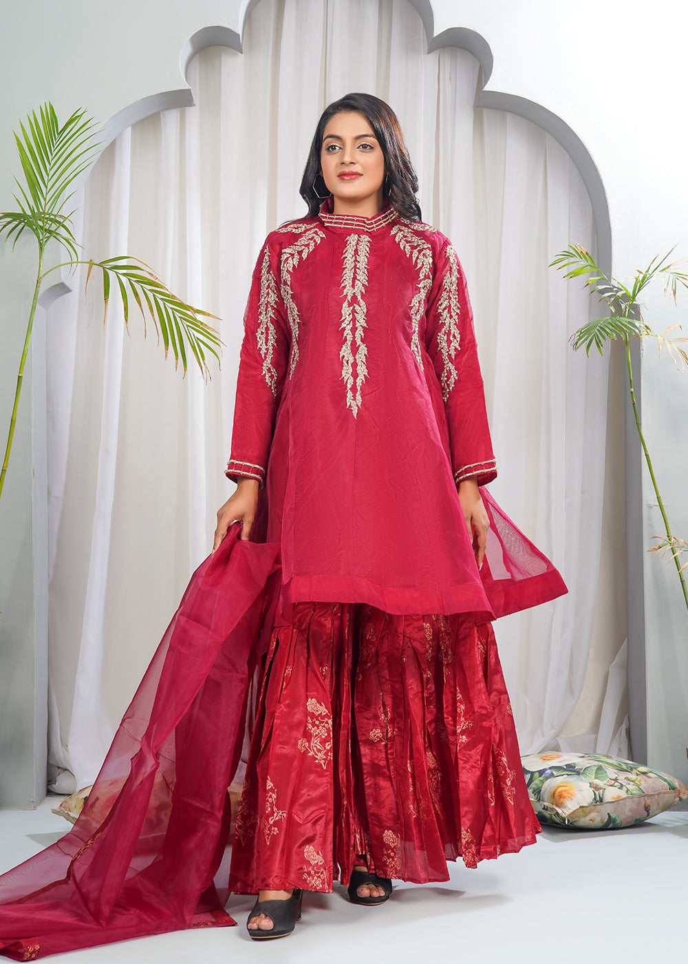 Crimson Grace Gharara Set