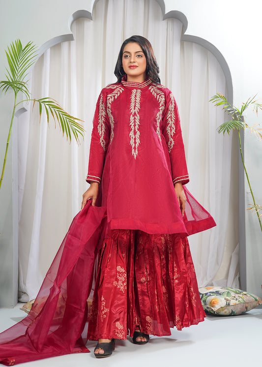 Crimson Grace Gharara Set
