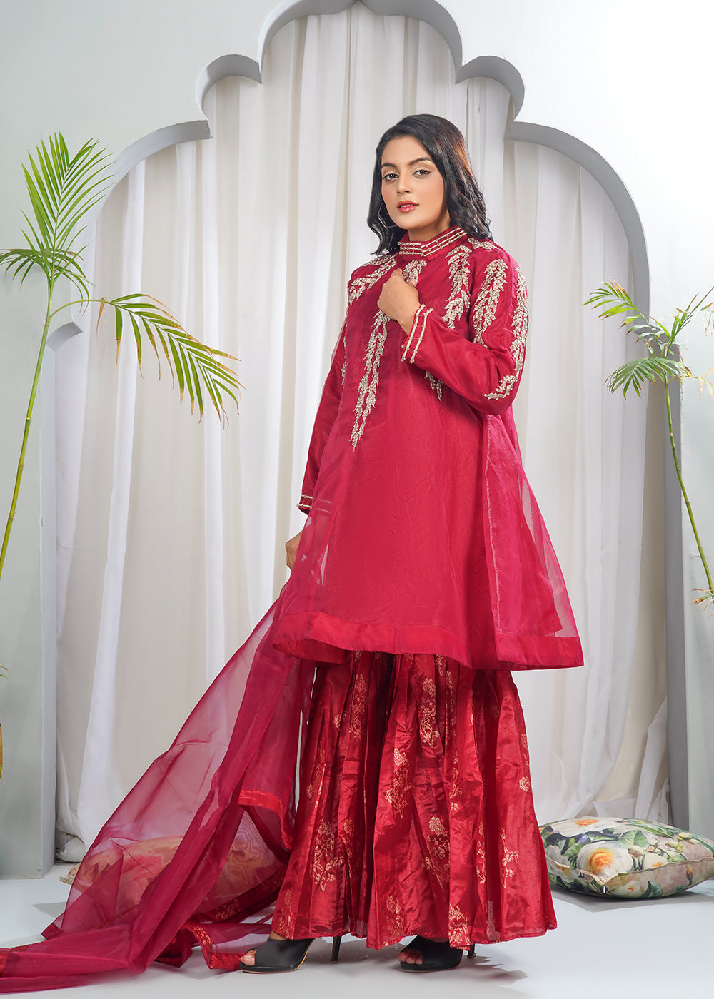 Crimson Grace Gharara Set