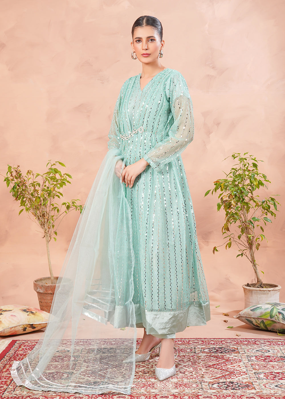 Mint Elegance Maxi Set