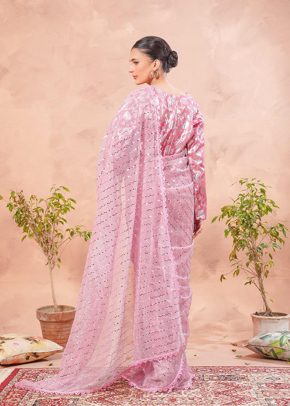 Rosy Radiance Saree