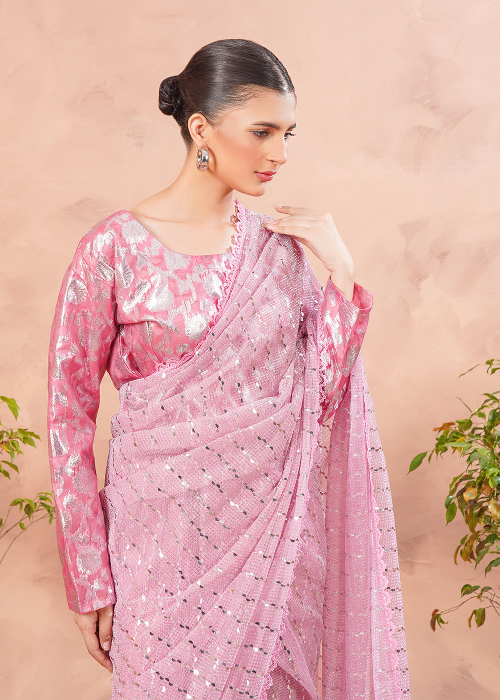 Rosy Radiance Saree
