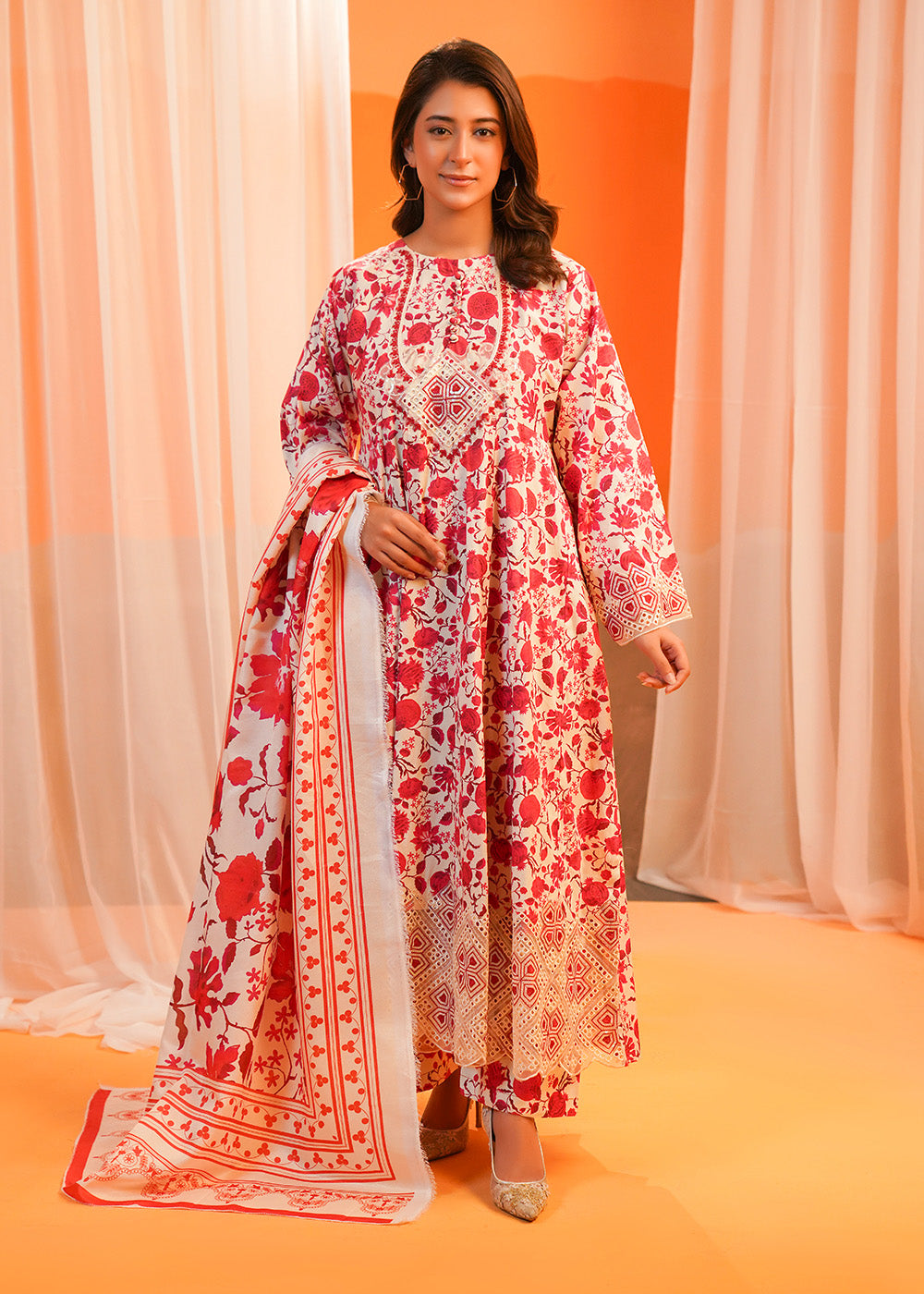 Crimson Bloom Maxi