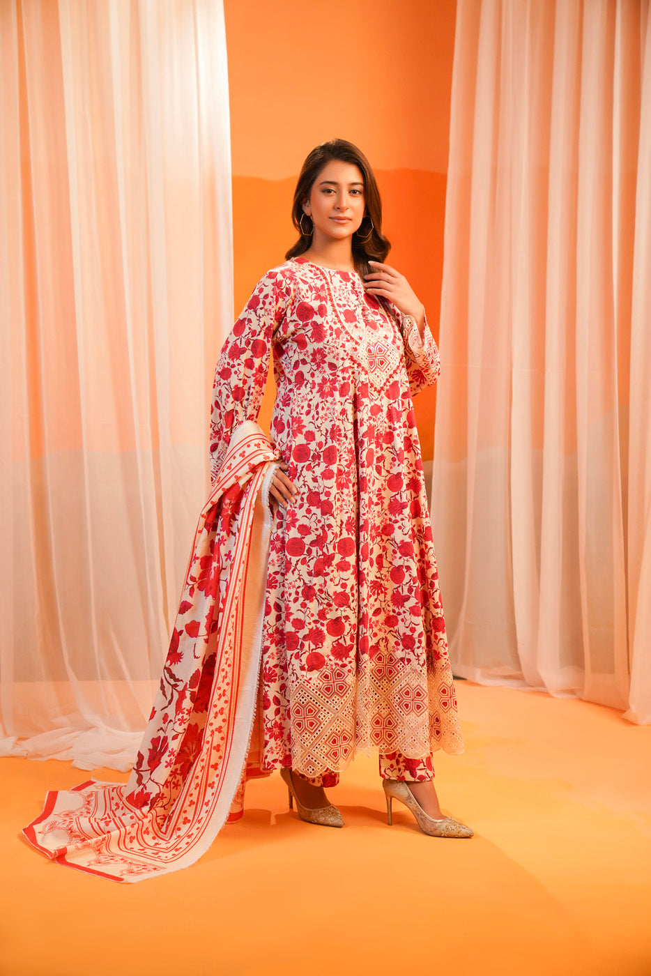 Crimson Bloom Maxi