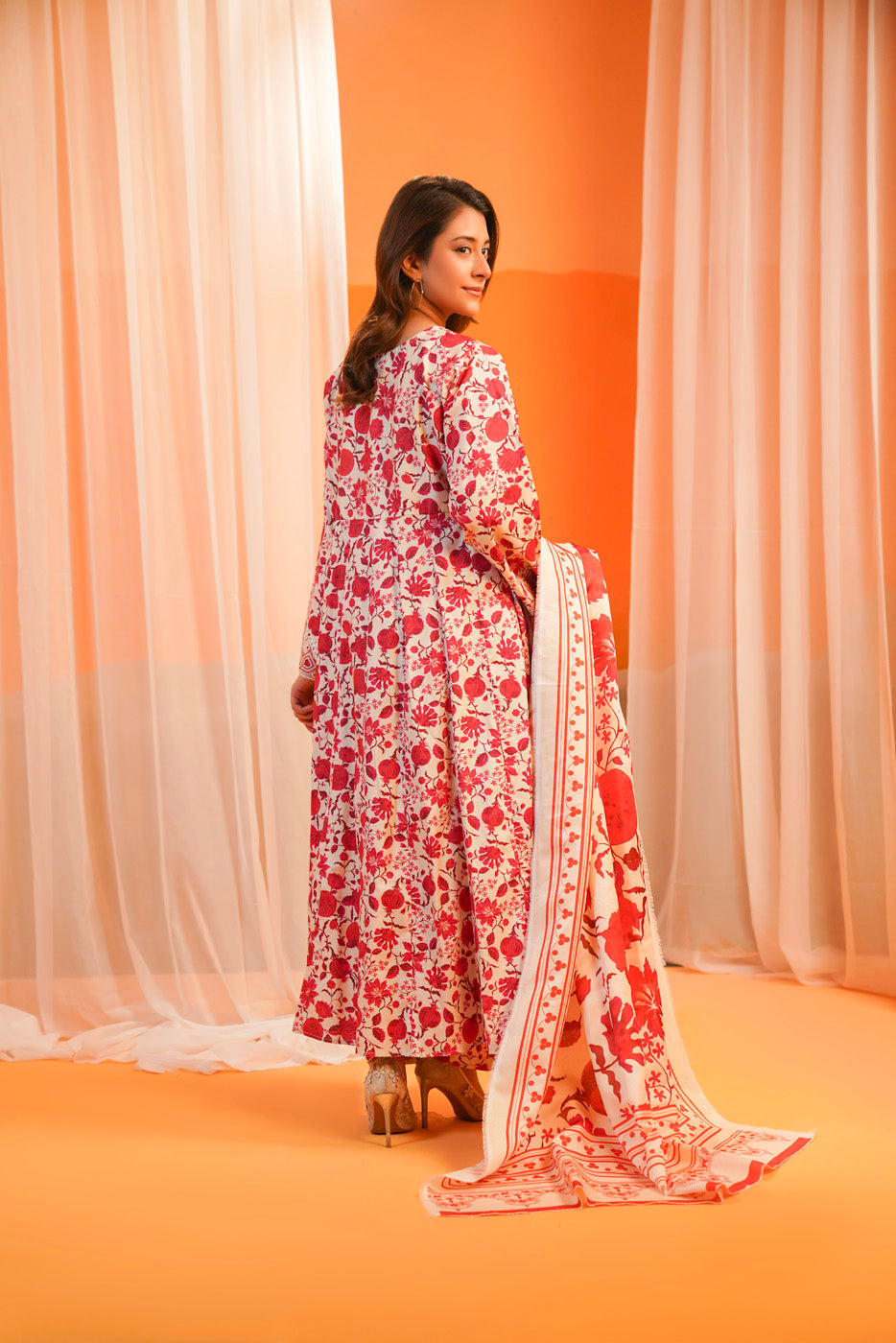 Crimson Bloom Maxi