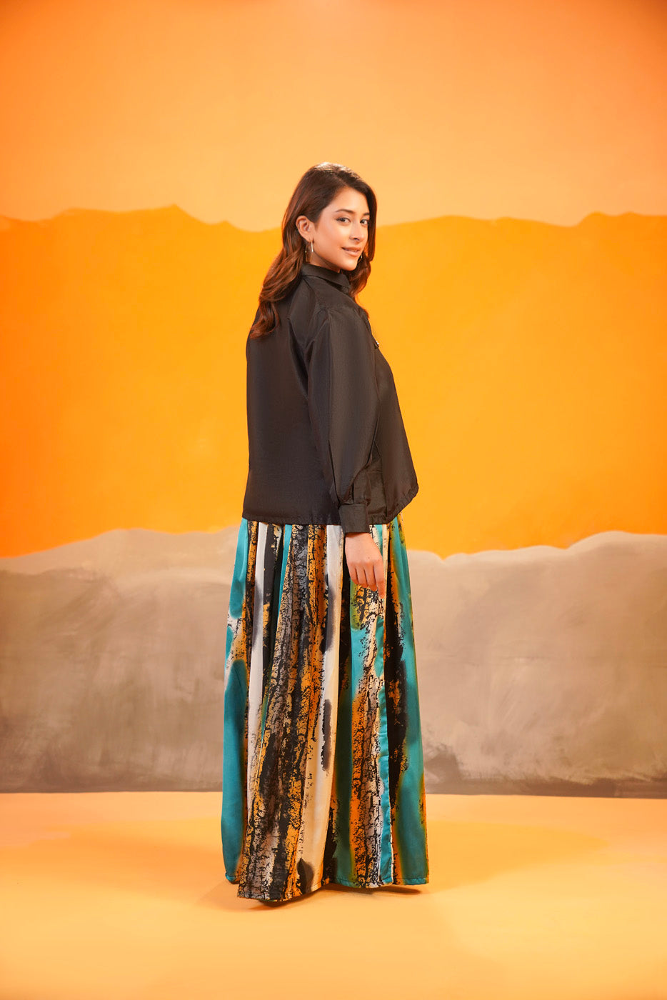 Contrast Maxi with Smog Jacket