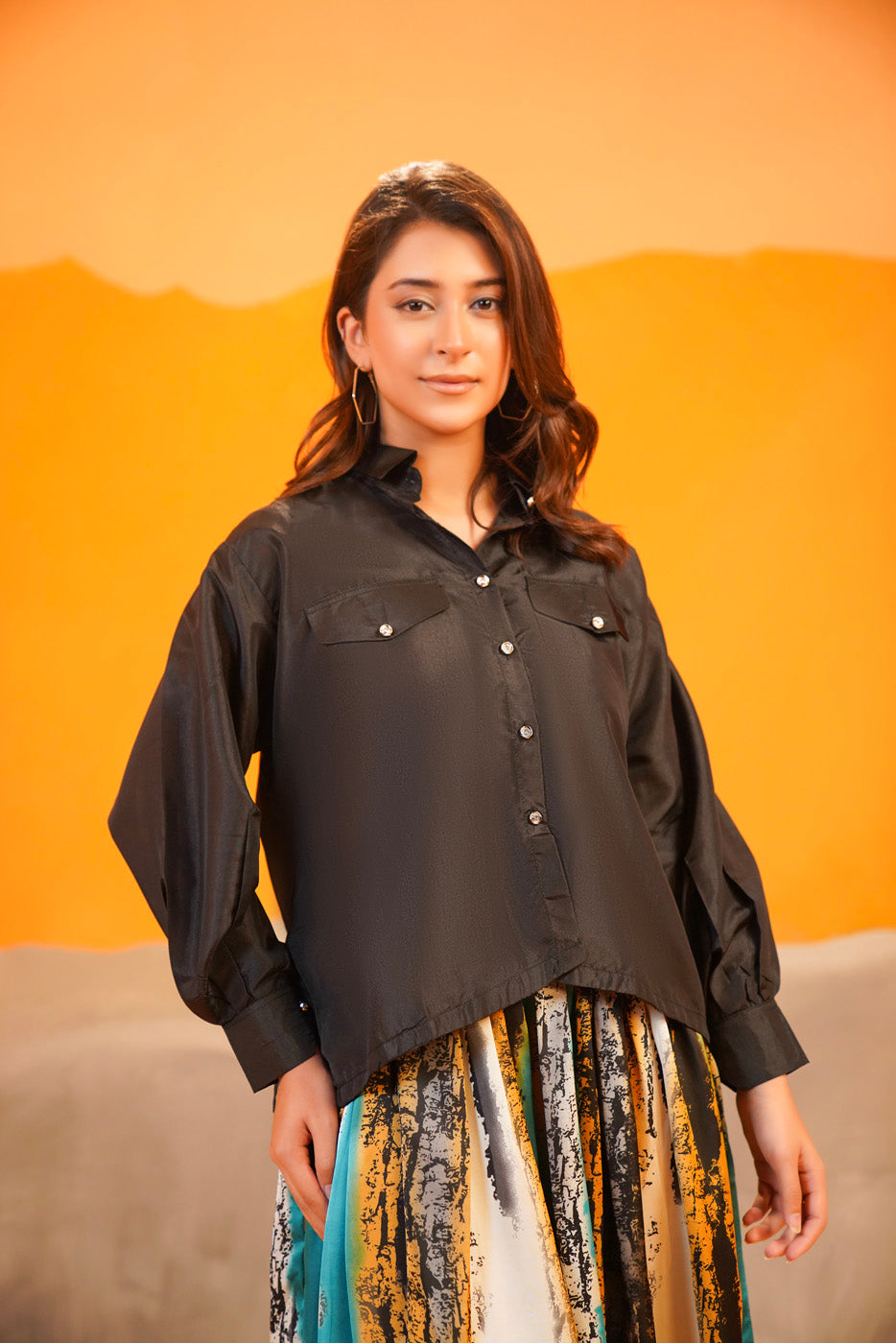 Contrast Maxi with Smog Jacket