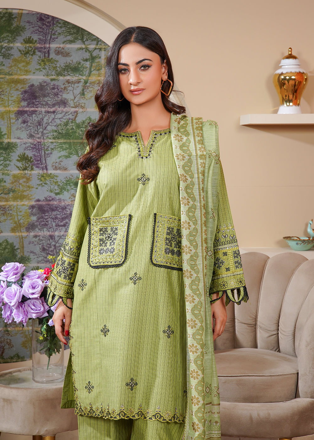 Olive Charm Pocket set