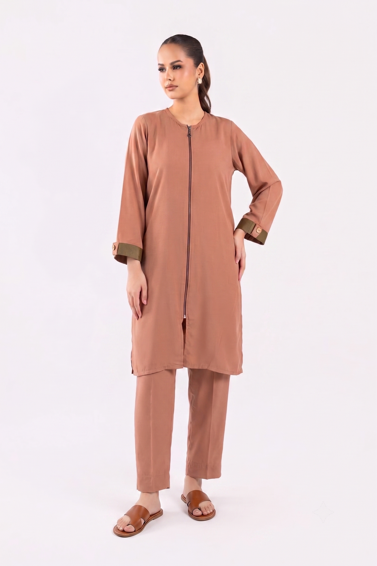 ZIPPER COAT SET
