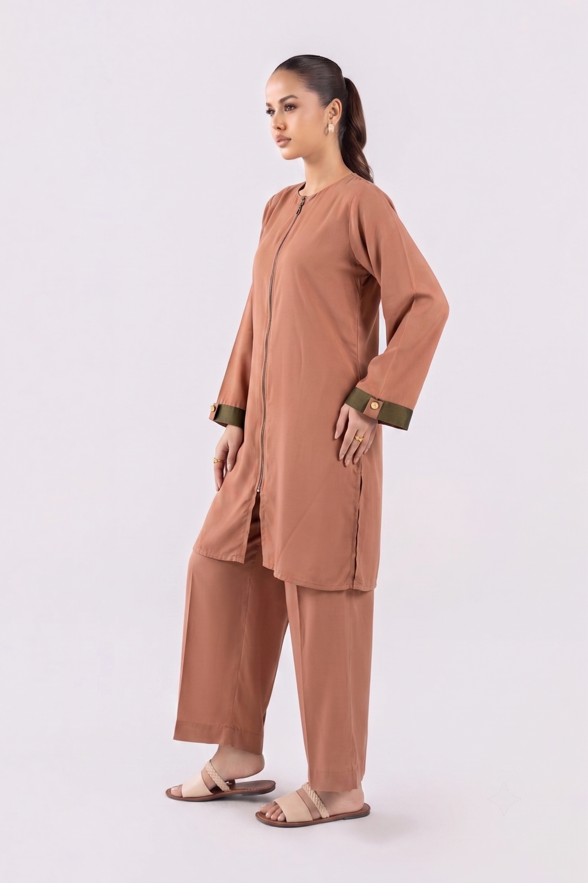 ZIPPER COAT SET