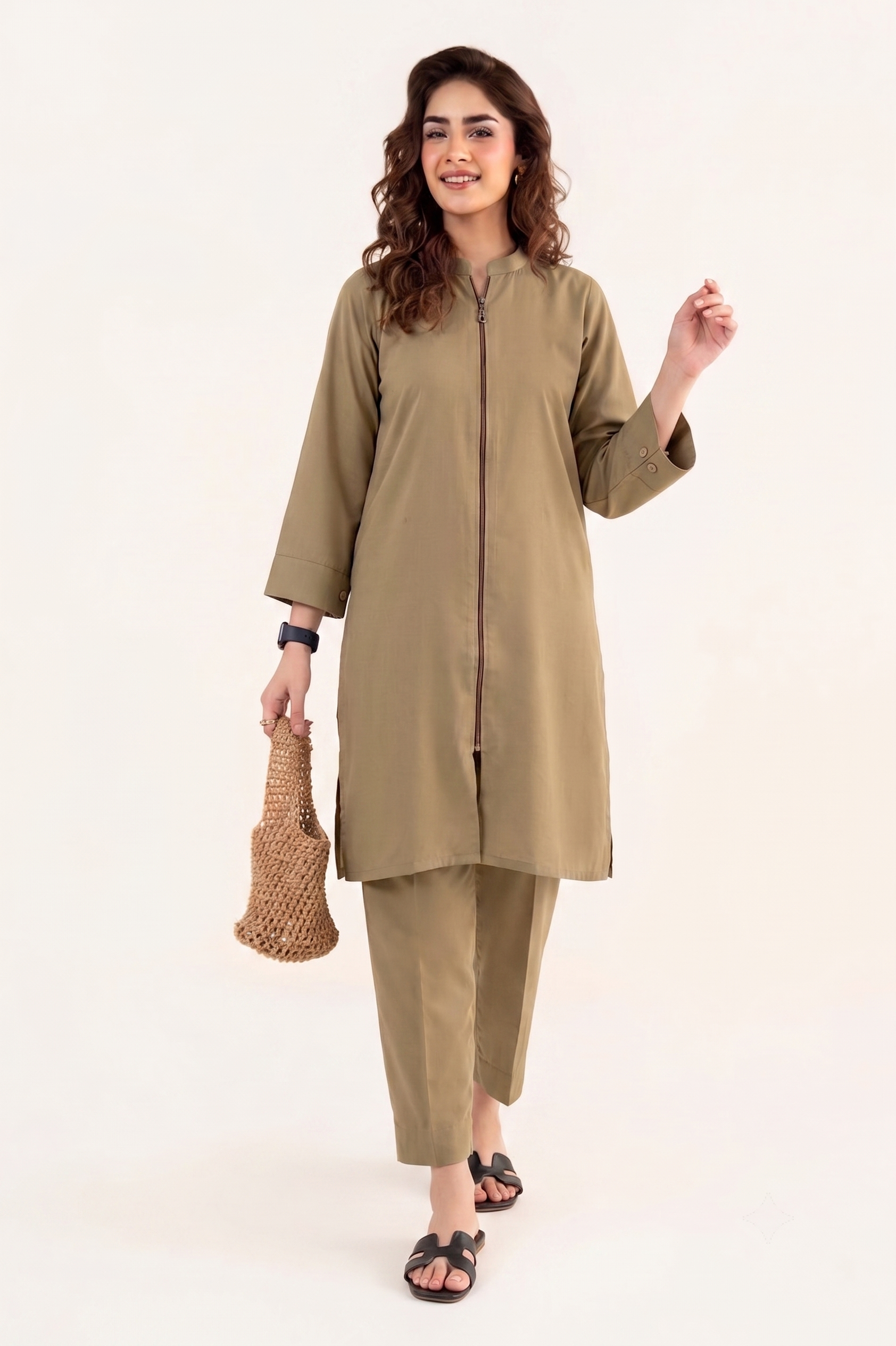 ZIPPER COAT SET