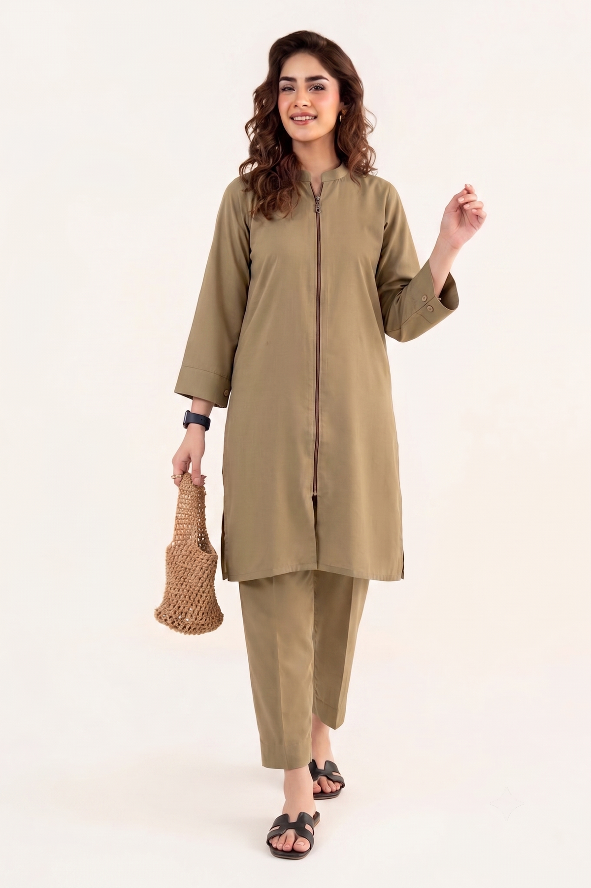 ZIPPER COAT SET