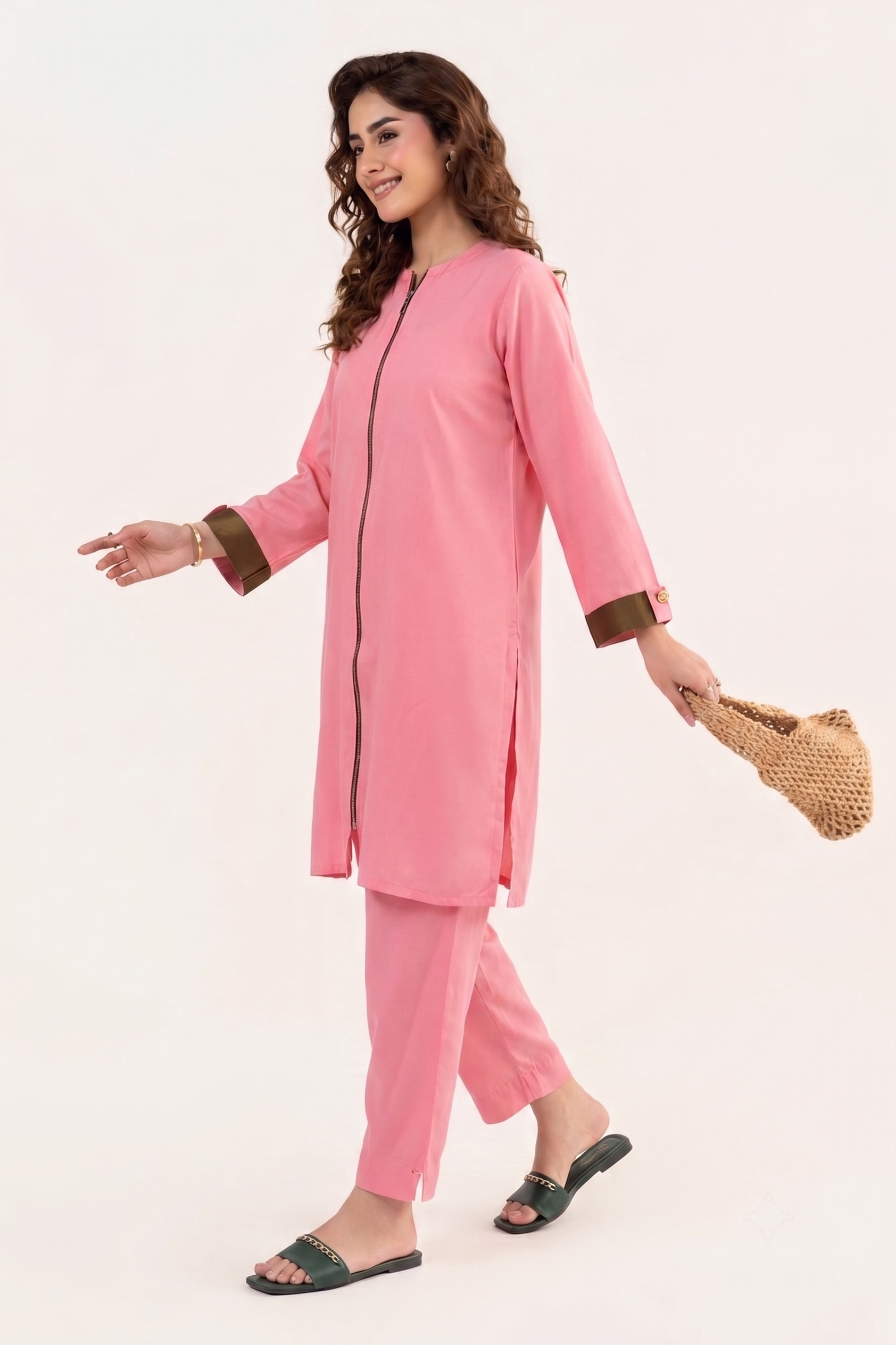 ZIPPER COAT SET