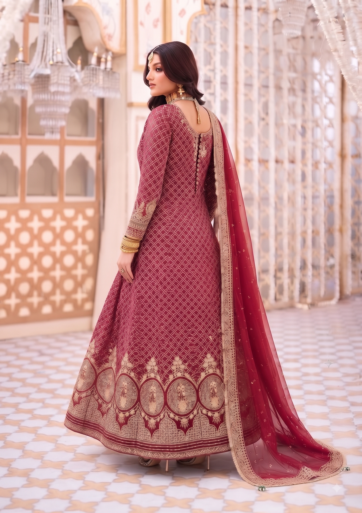 Crimson Royale Gown