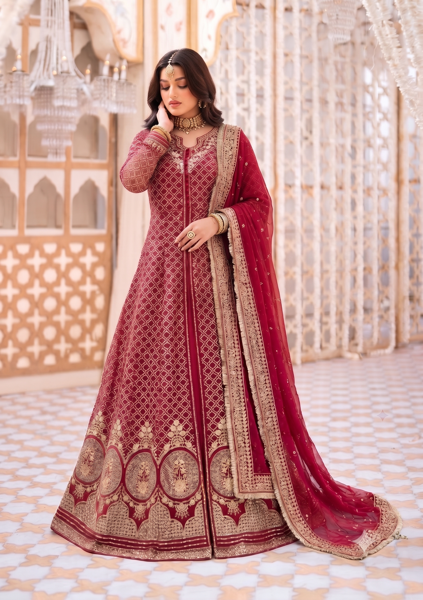 Crimson Royale Gown