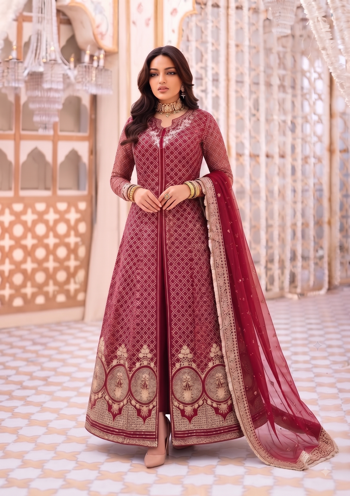 Crimson Royale Gown