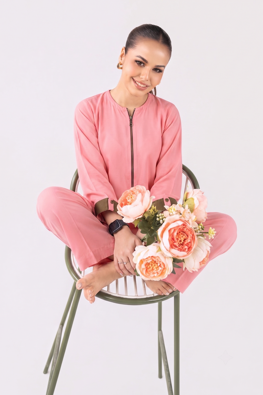 ZIPPER COAT SET