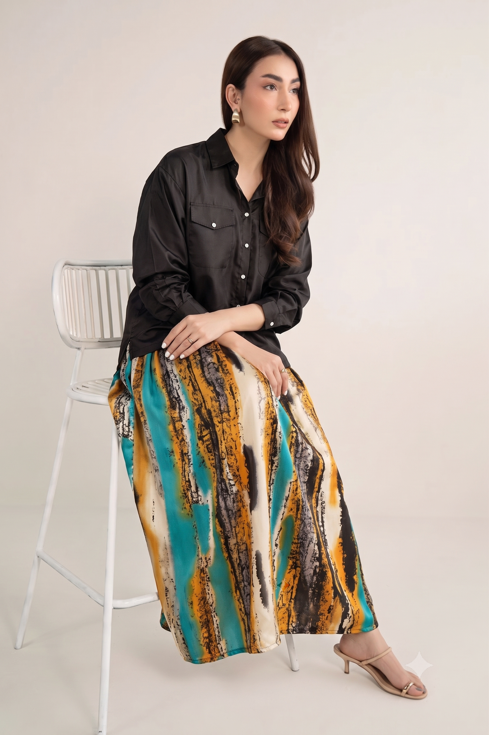 Contrast Maxi with Smog Jacket