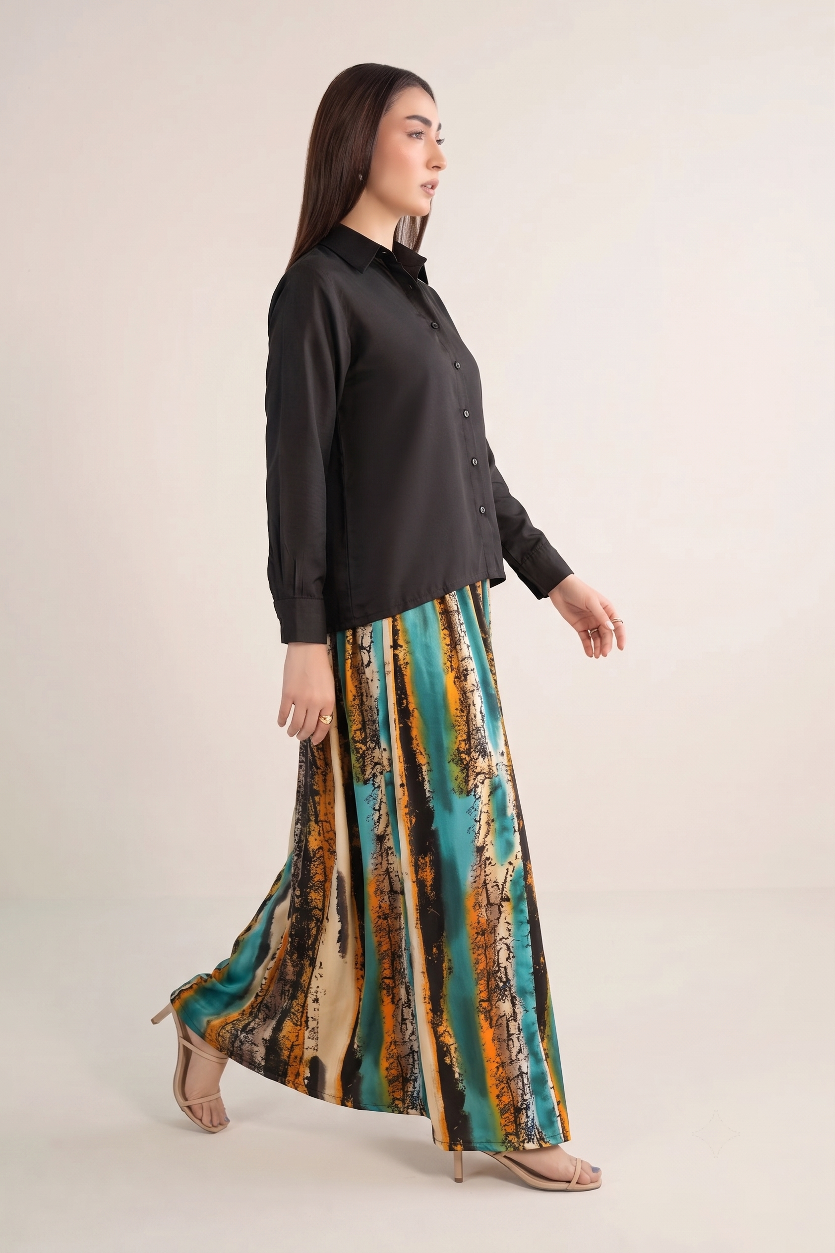Contrast Maxi with Smog Jacket