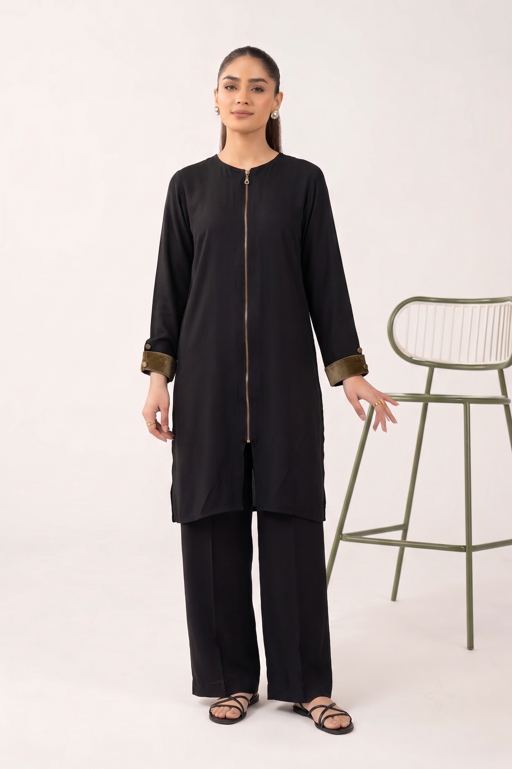 ZIPPER COAT SET