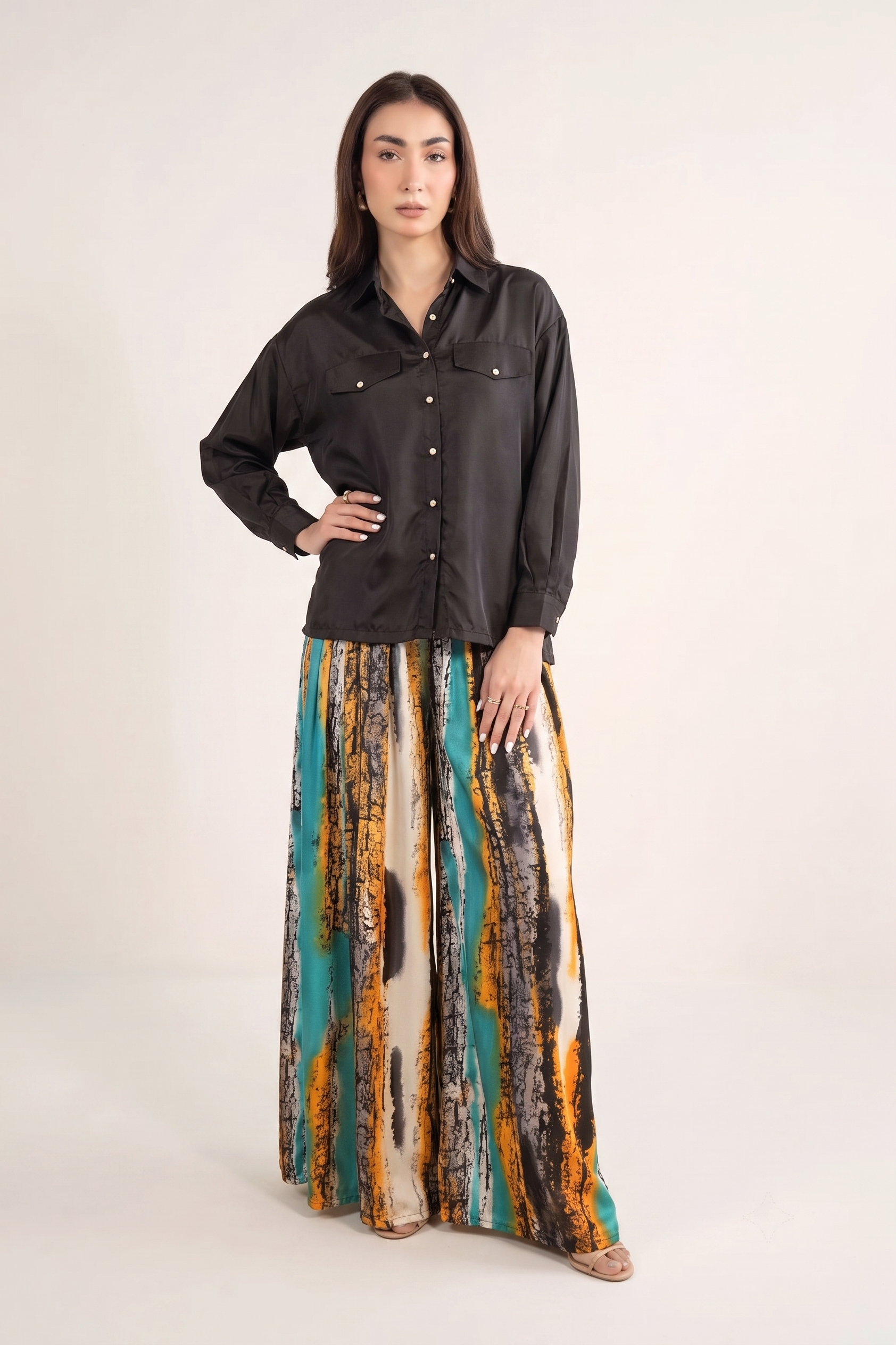 Contrast Maxi with Smog Jacket