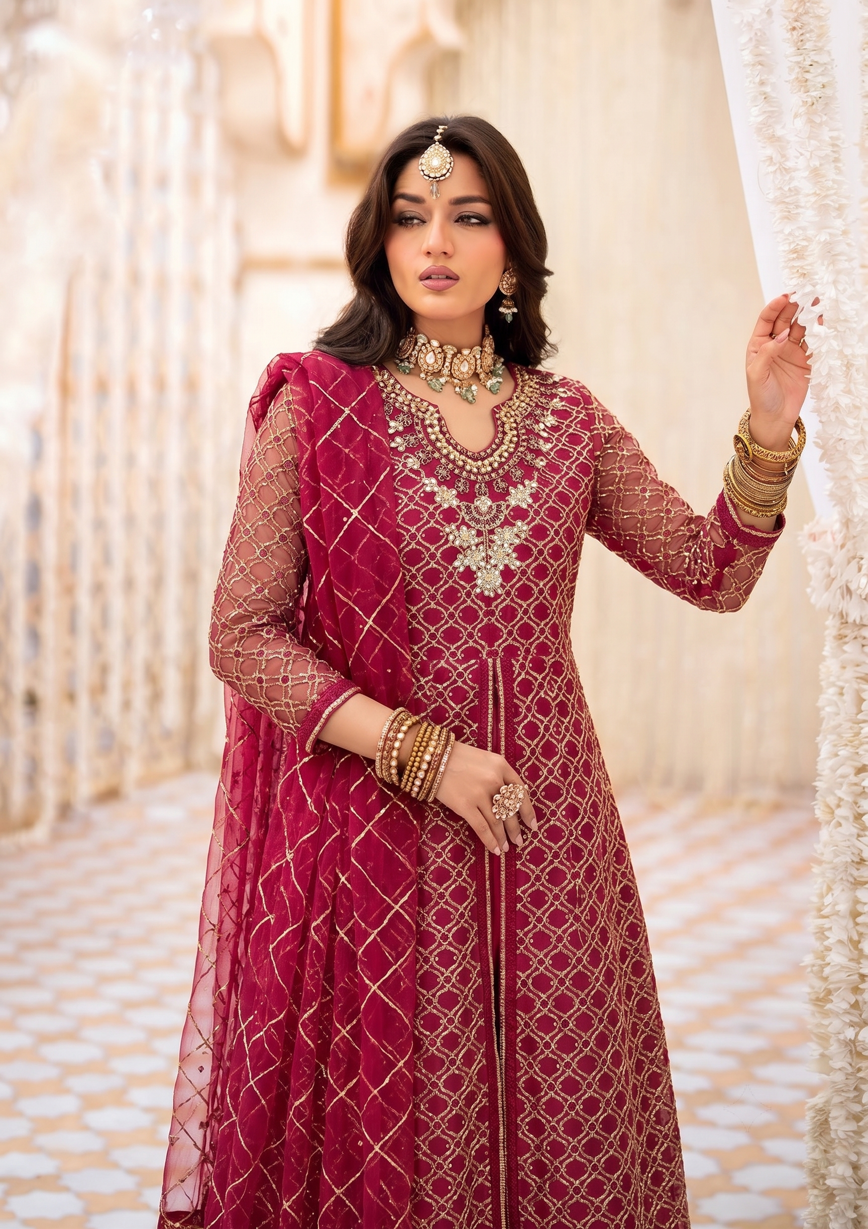 Crimson Royale Gown