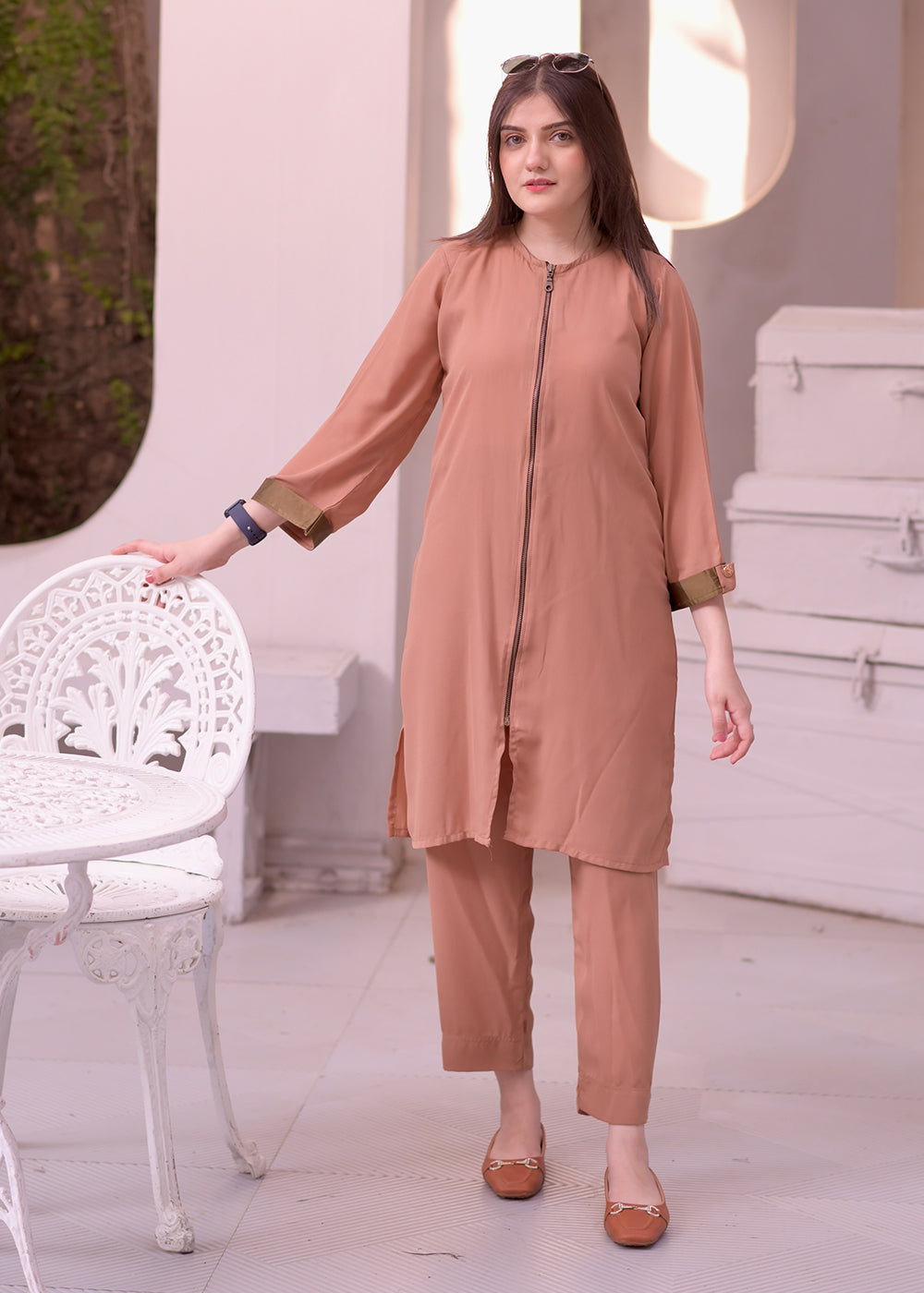 ZIPPER COAT SET