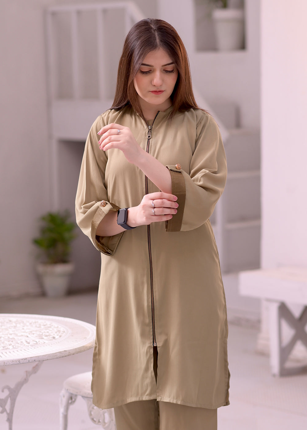 ZIPPER COAT SET