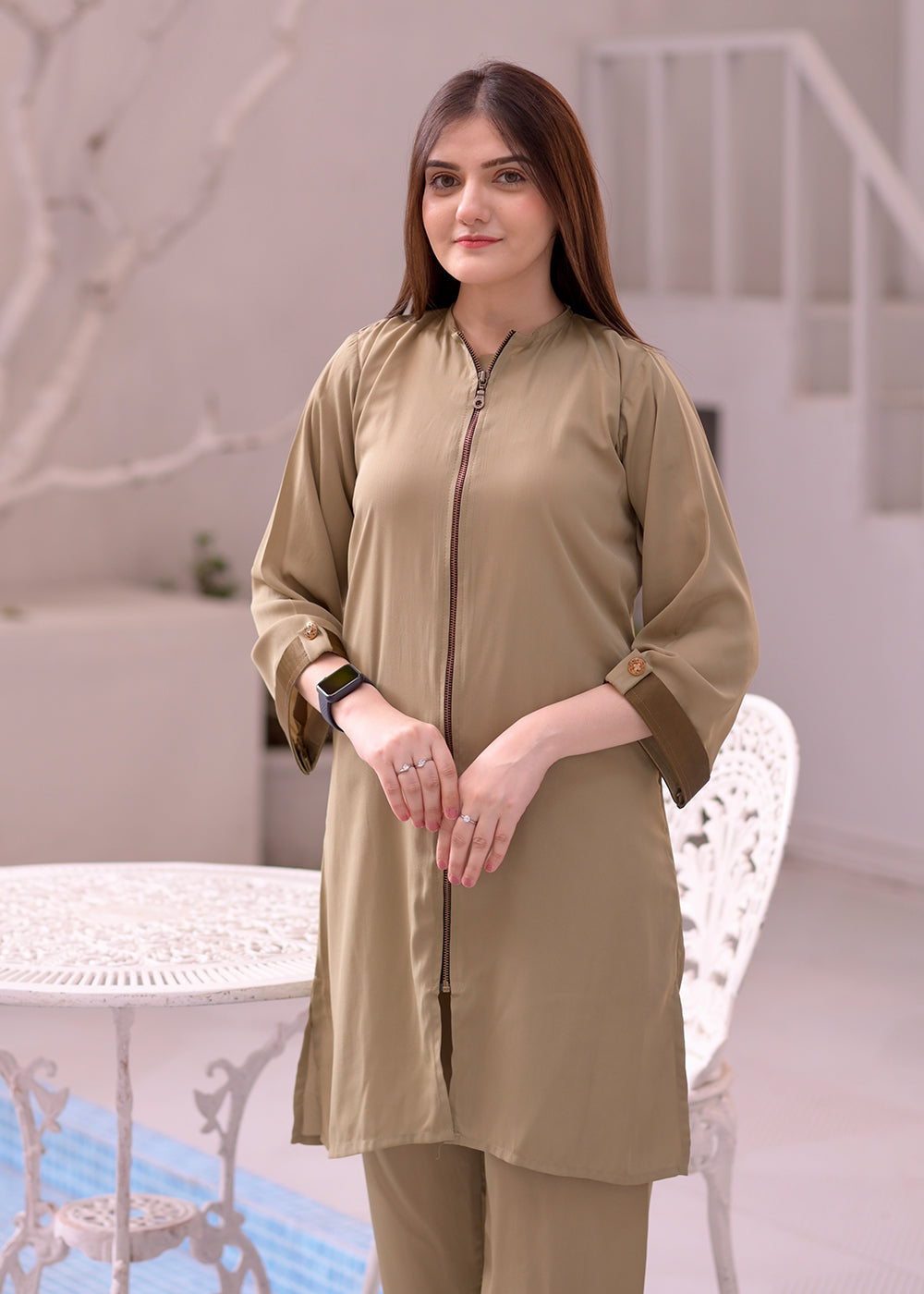ZIPPER COAT SET