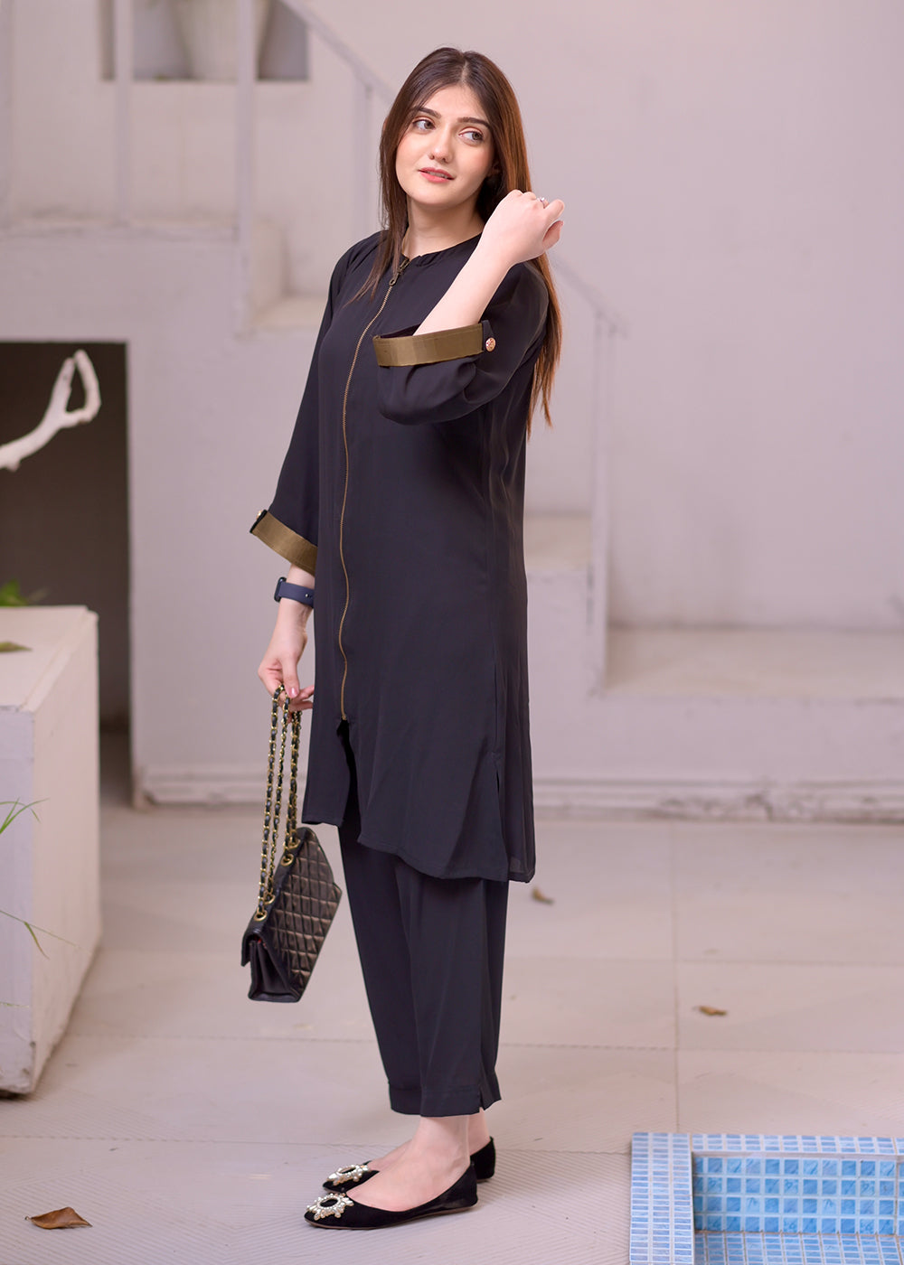 ZIPPER COAT SET