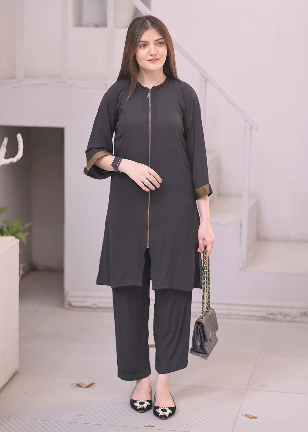 ZIPPER COAT SET