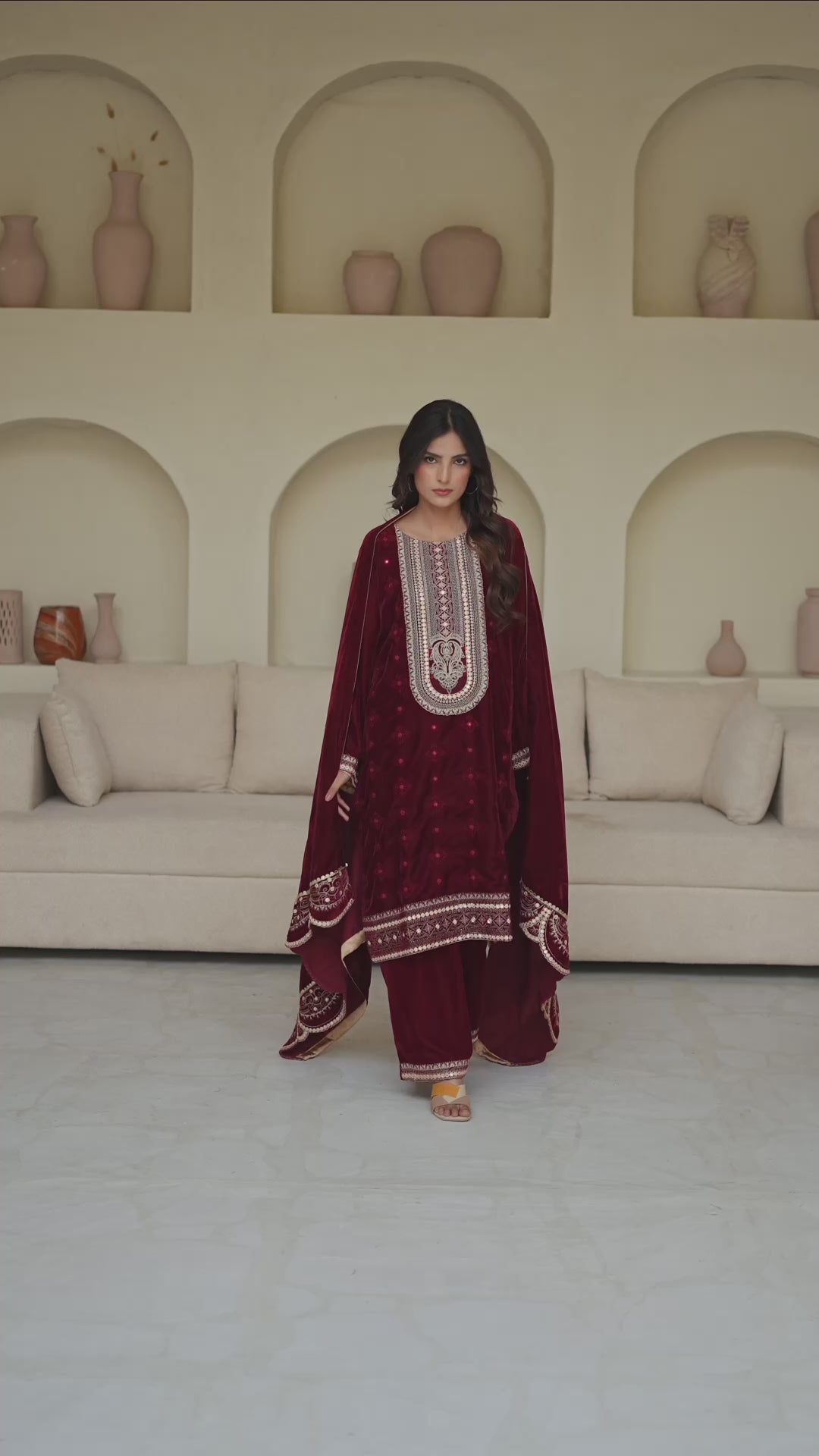 Royal Velvet Embroidered 3pc