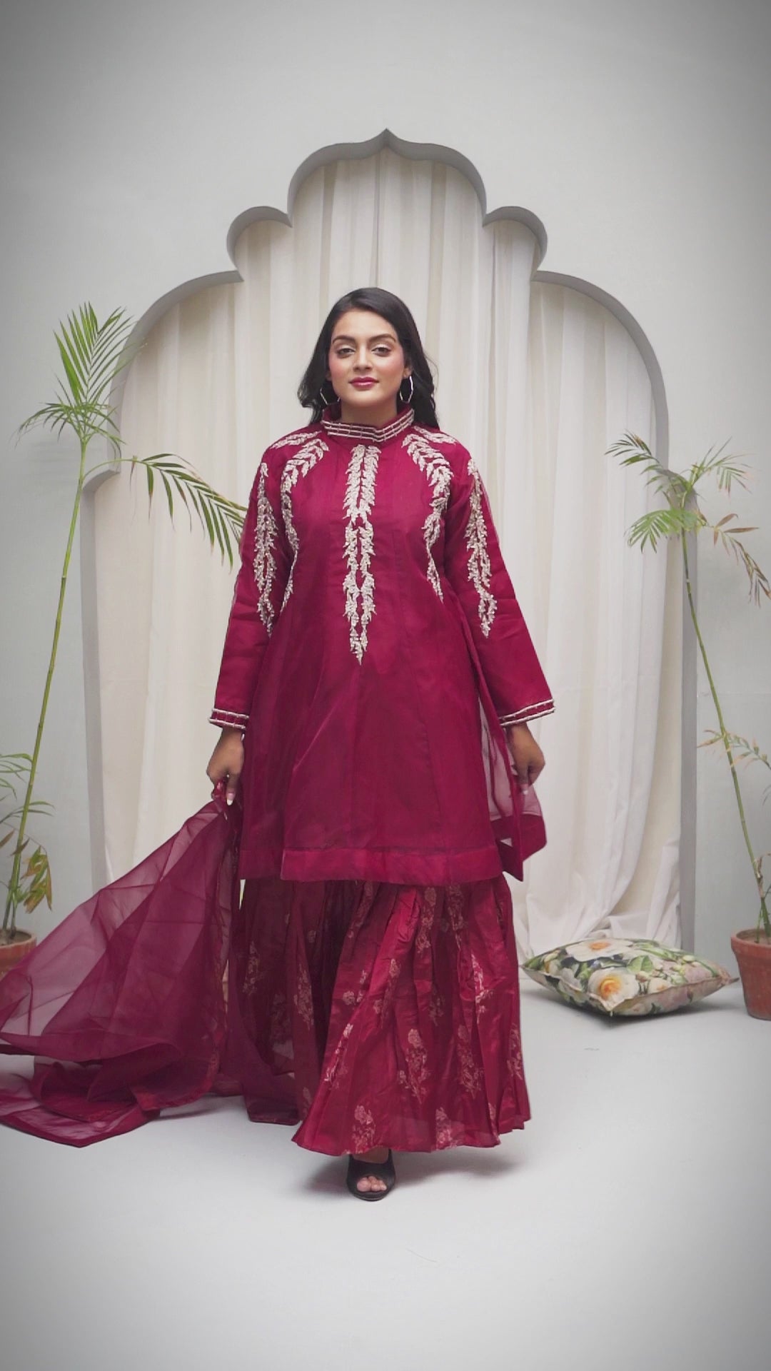 Crimson Grace Gharara Set