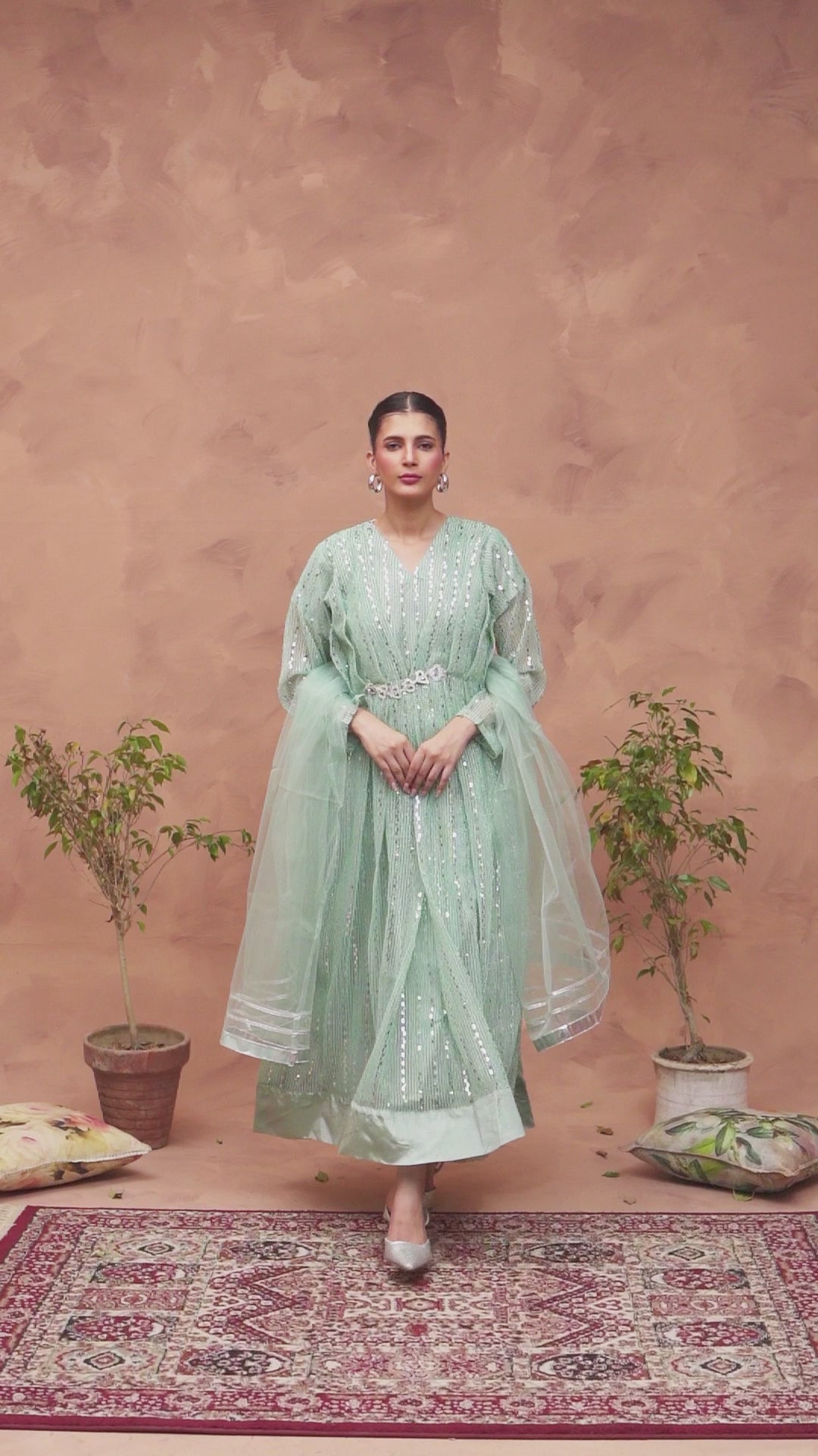 Mint Elegance Maxi Set