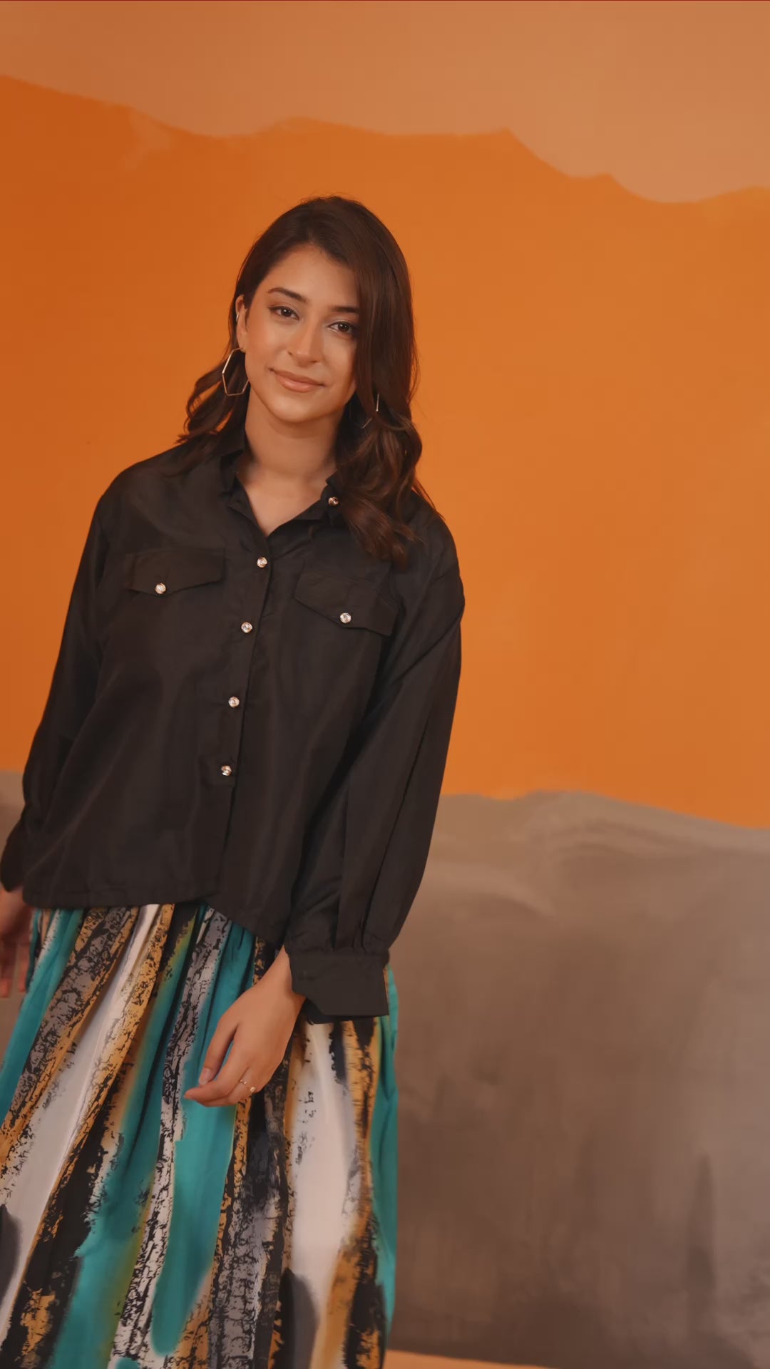 Contrast Maxi with Smog Jacket