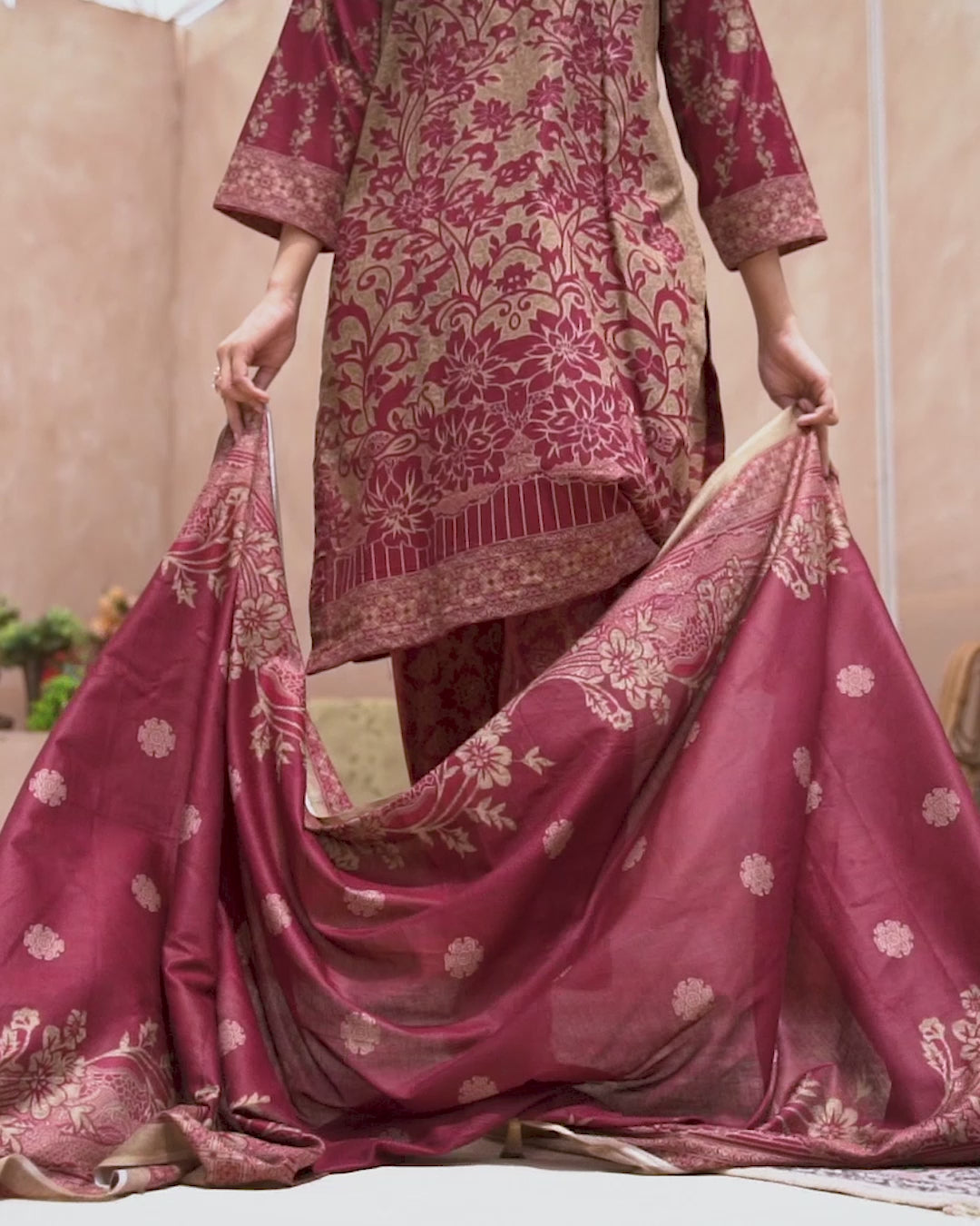 3PC Unstitched EMB Printed Lawn