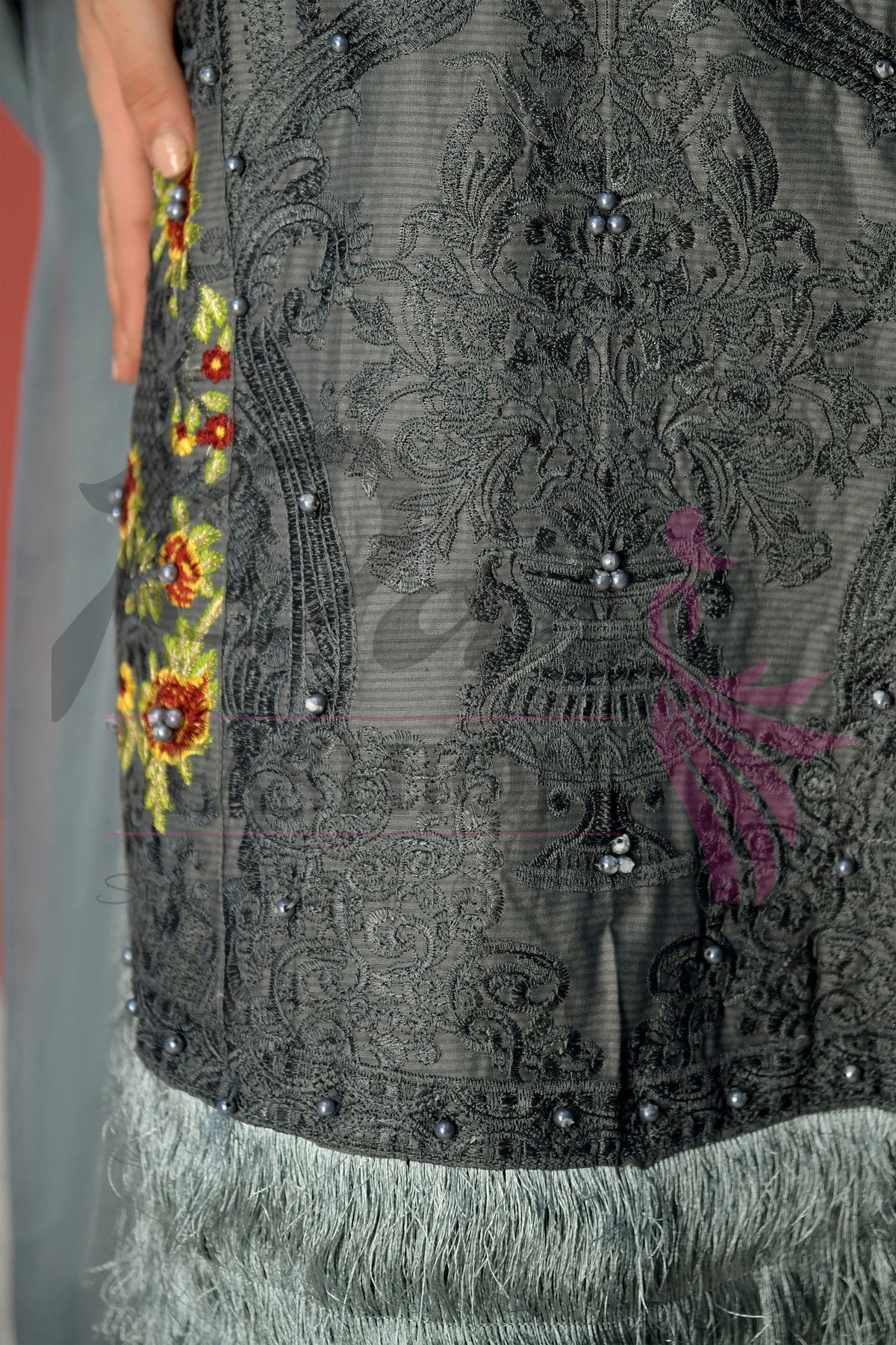 3pc Embroidered suit