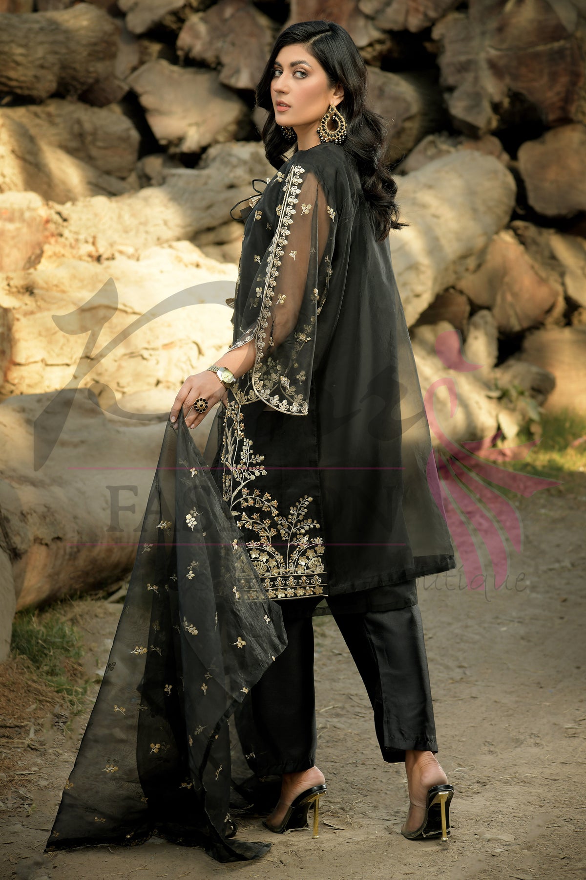 3PC Embroidered Dress